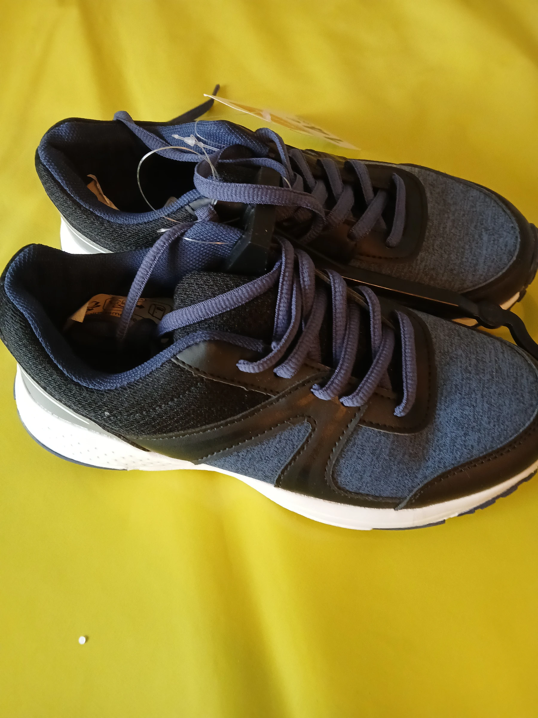 lace-up shoes girl or boy dark blue tissaia 35 – photo 3